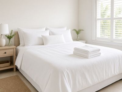 Example report photo: made bed