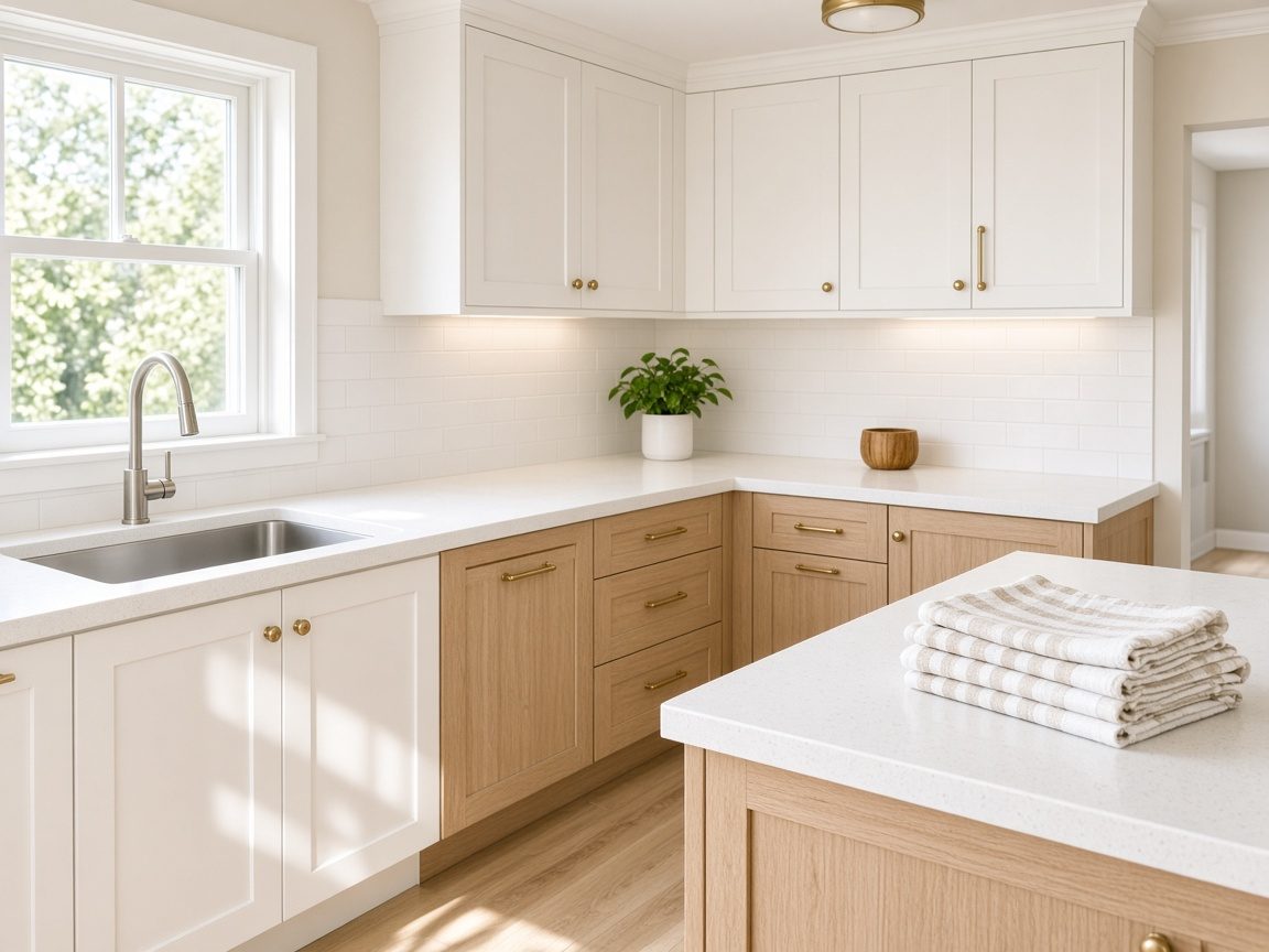 Clean, reset kitchen